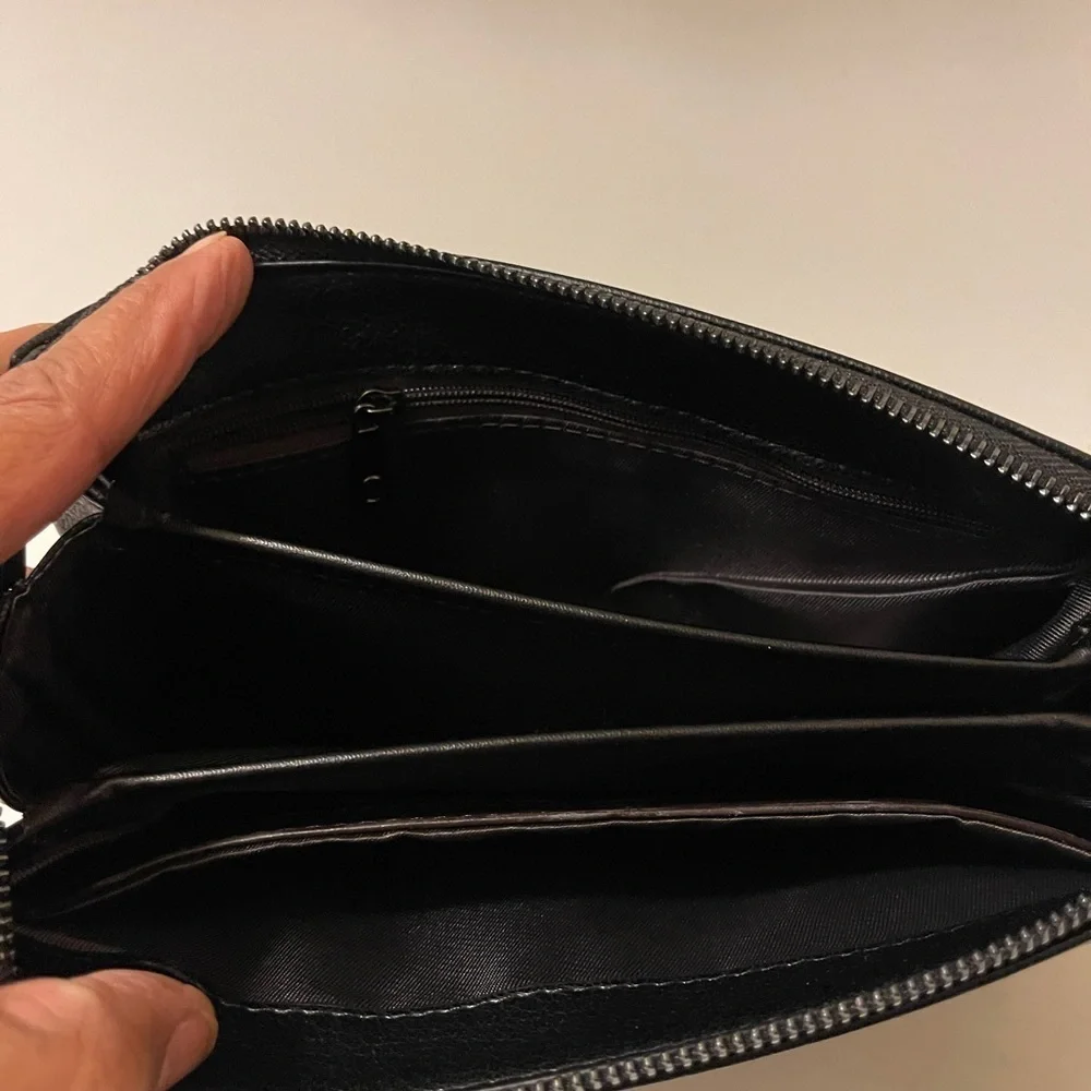 Ouluoba new Men Wrist Clutch Bag with lock
